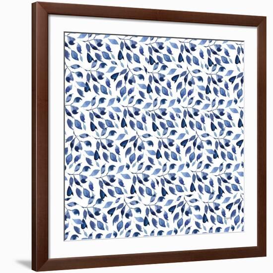 Delft Delight Pattern III-Kristy Rice-Framed Art Print