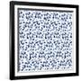 Delft Delight Pattern III-Kristy Rice-Framed Art Print