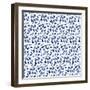 Delft Delight Pattern III-Kristy Rice-Framed Art Print