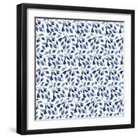 Delft Delight Pattern III-Kristy Rice-Framed Art Print