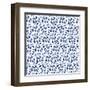 Delft Delight Pattern III-Kristy Rice-Framed Art Print