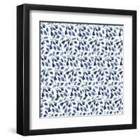 Delft Delight Pattern III-Kristy Rice-Framed Art Print