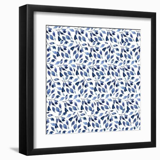 Delft Delight Pattern III-Kristy Rice-Framed Art Print