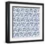 Delft Delight Pattern III-Kristy Rice-Framed Art Print