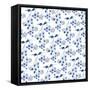 Delft Delight Pattern IV-Kristy Rice-Framed Stretched Canvas