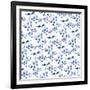 Delft Delight Pattern IV-Kristy Rice-Framed Art Print