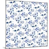 Delft Delight Pattern IV-Kristy Rice-Mounted Art Print