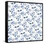 Delft Delight Pattern IV-Kristy Rice-Framed Stretched Canvas