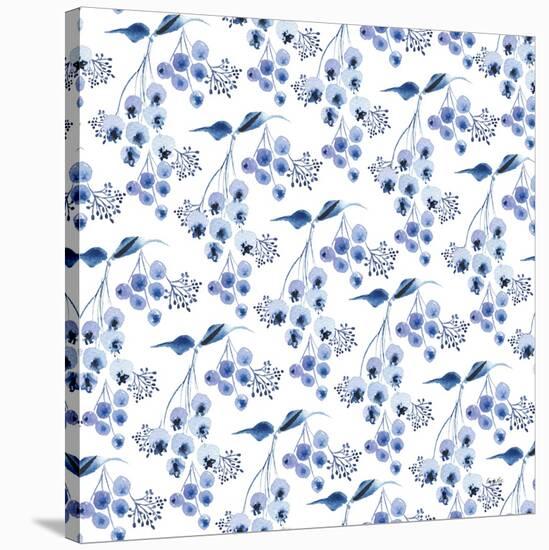 Delft Delight Pattern IV-Kristy Rice-Stretched Canvas