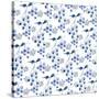 Delft Delight Pattern IV-Kristy Rice-Stretched Canvas