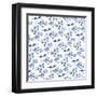 Delft Delight Pattern IV-Kristy Rice-Framed Art Print