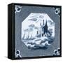 Delft Tile I-Vision Studio-Framed Stretched Canvas