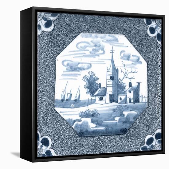 Delft Tile II-Vision Studio-Framed Stretched Canvas