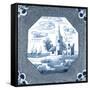 Delft Tile II-Vision Studio-Framed Stretched Canvas