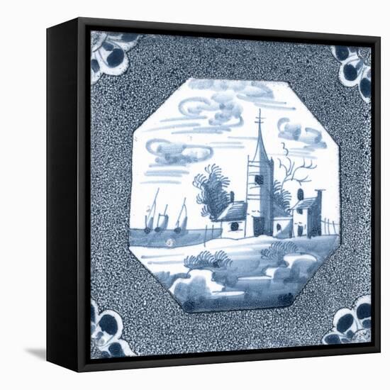 Delft Tile II-Vision Studio-Framed Stretched Canvas