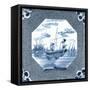 Delft Tile V-Vision Studio-Framed Stretched Canvas