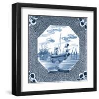 Delft Tile V-Vision Studio-Framed Art Print