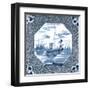 Delft Tile V-Vision Studio-Framed Art Print