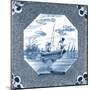 Delft Tile V-Vision Studio-Mounted Art Print