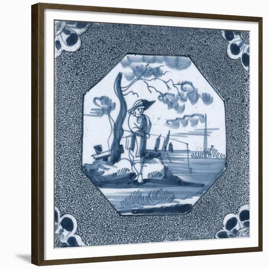 Delft Tile VI-Vision Studio-Framed Premium Giclee Print