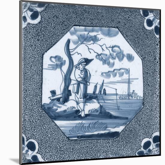 Delft Tile VI-Vision Studio-Mounted Art Print