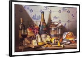 Delft Tiles and Fine Champagne-Raymond Campbell-Framed Giclee Print