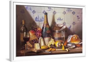 Delft Tiles and Fine Champagne-Raymond Campbell-Framed Giclee Print