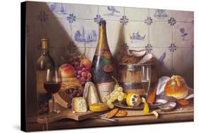 Delft Tiles and Fine Champagne-Raymond Campbell-Stretched Canvas