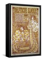 Delftsche Slaolie, Advertising Poster for Salad Dressing, 1895, by Jan Toorop (1858-1928)-Jan Theodore Toorop-Framed Stretched Canvas