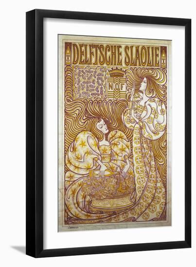 Delftsche Slaolie, Advertising Poster for Salad Dressing, 1895, by Jan Toorop (1858-1928)-Jan Theodore Toorop-Framed Giclee Print