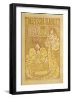 Delftsche Slaolie Poster, Two Women-null-Framed Art Print