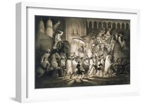 Delhi: Cortege and Retinue of the Great Moghul, from 'Voyages in India', 1859 (Litho)-A. Soltykoff-Framed Giclee Print