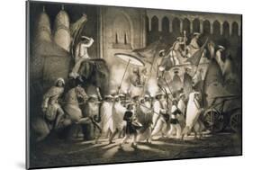 Delhi: Cortege and Retinue of the Great Moghul, from 'Voyages in India', 1859 (Litho)-A. Soltykoff-Mounted Giclee Print