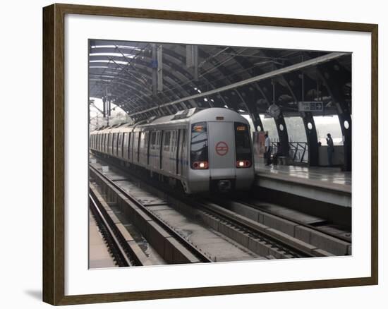 Delhi Metro, India, Asia-James Gritz-Framed Photographic Print