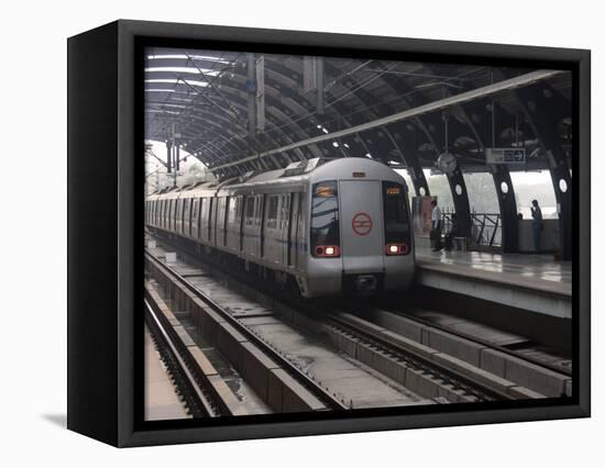 Delhi Metro, India, Asia-James Gritz-Framed Stretched Canvas