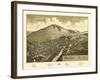 Delhi, New York - Panoramic Map-Lantern Press-Framed Art Print