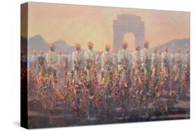 Delhi Parade-Lincoln Seligman-Stretched Canvas