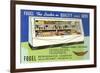 Deli Display Case Advertisement-null-Framed Art Print