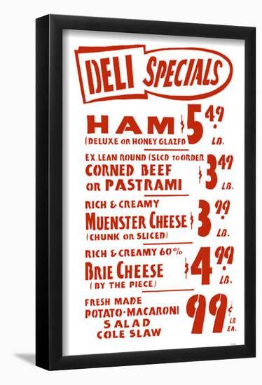 Deli Specials-null-Framed Poster