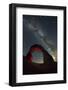 Delicate Arch and the Milky Way.-Jon Hicks-Framed Photographic Print
