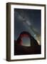 Delicate Arch and the Milky Way.-Jon Hicks-Framed Photographic Print