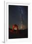 Delicate Arch and the Milky Way.-Jon Hicks-Framed Photographic Print