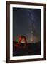 Delicate Arch and the Milky Way.-Jon Hicks-Framed Photographic Print