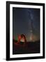 Delicate Arch and the Milky Way.-Jon Hicks-Framed Photographic Print