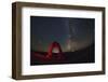 Delicate Arch and the Milky Way.-Jon Hicks-Framed Photographic Print