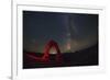 Delicate Arch and the Milky Way.-Jon Hicks-Framed Photographic Print