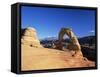 Delicate Arch, Arches National Park, Moab, Utah, USA-Lee Frost-Framed Stretched Canvas