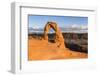 Delicate Arch at golden hour, Arches National Park, Moab, Grand County, Utah, United States of Amer-Francesco Vaninetti-Framed Photographic Print