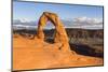 Delicate Arch at golden hour, Arches National Park, Moab, Grand County, Utah, United States of Amer-Francesco Vaninetti-Mounted Photographic Print