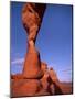 Delicate Arch Implied with Moon, Arches National Park, Utah, USA-Jerry Ginsberg-Mounted Photographic Print